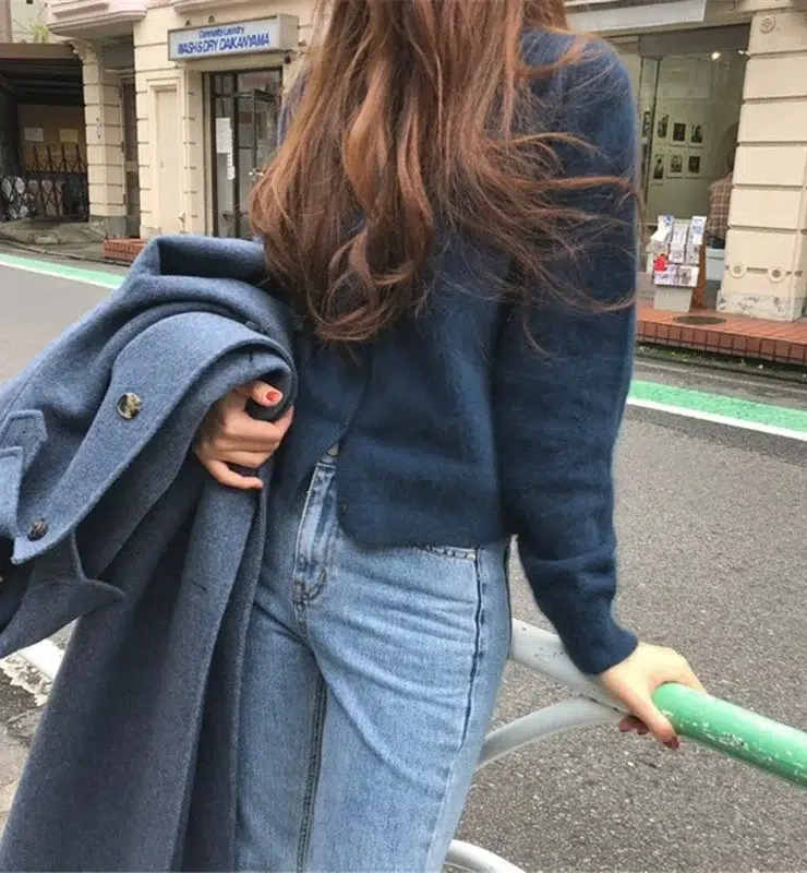 Cardigan 100 % cachemire femme col rond